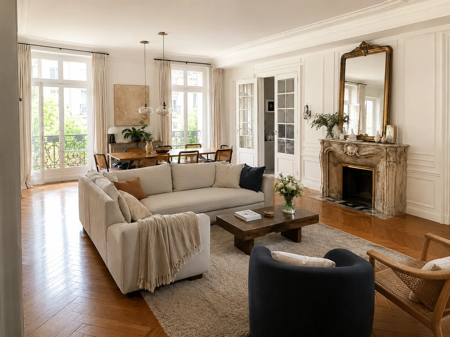 État des lieux au retour — Paris 17e, T4 92 m²